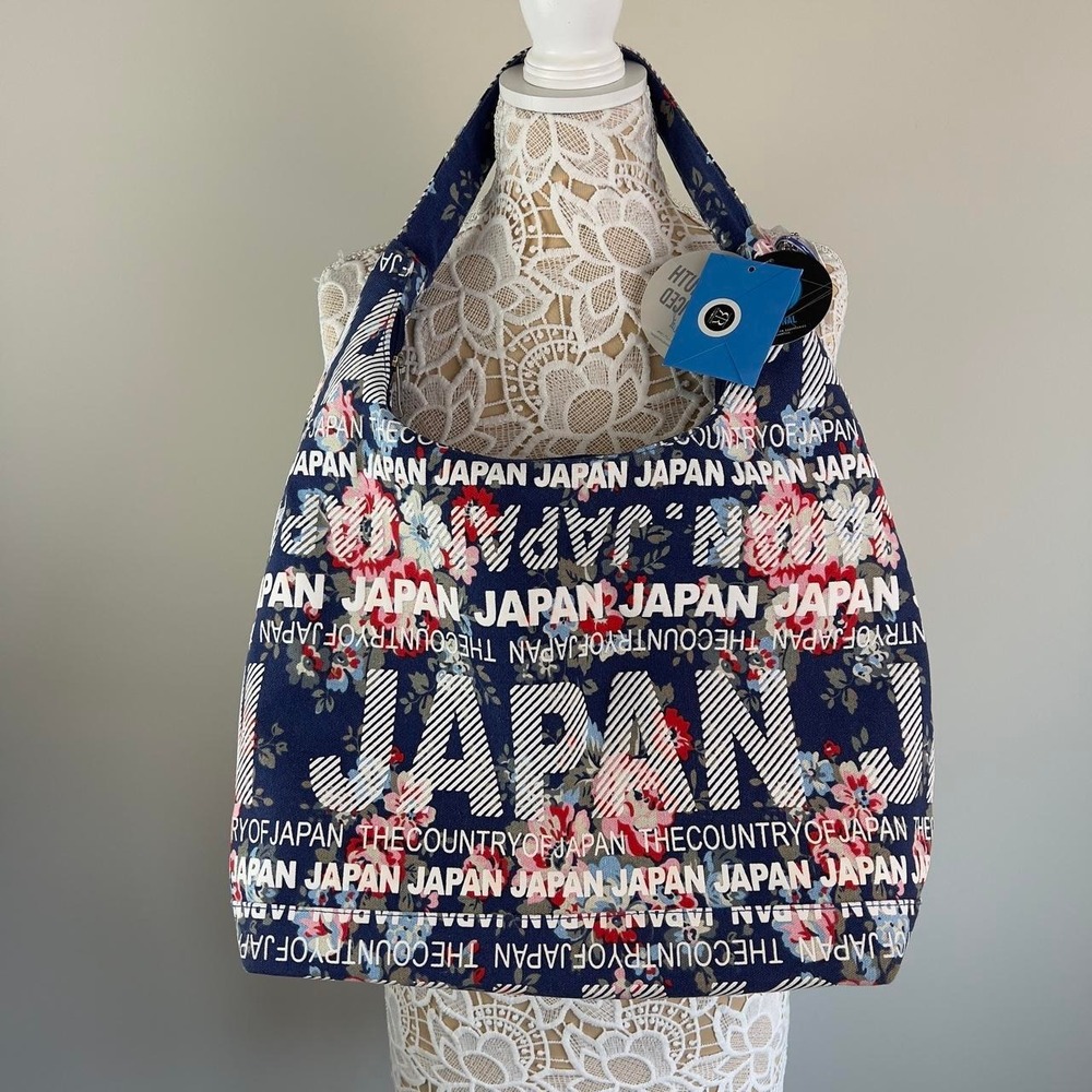 Robin Ruth Japan Floral Souvenir Hobo Shoulder Tote Bag NWT